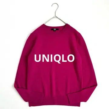 새상품급 유니클로 UNIQLO 캐시미어 100% 크루넥 니트