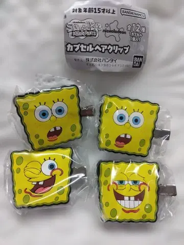 스펀지밥 헤어 클립