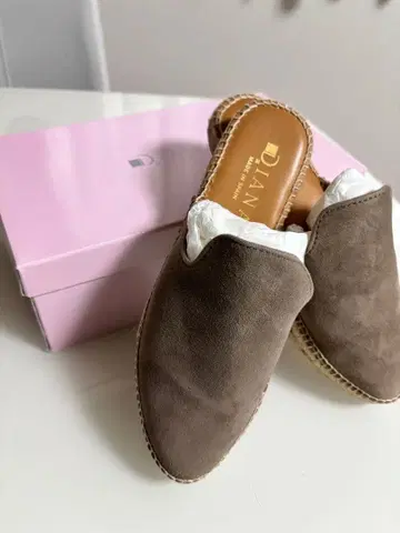 DIANA 차콜 그레이 뮬 슬립온 사이즈 35