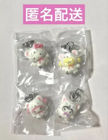 산리오 메지루시 액세서리 복슬복슬 스노우 4종 세트