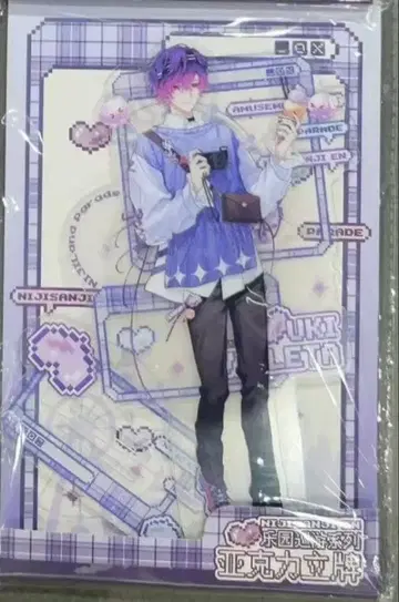 니지산지 EN  uki 아크릴 스탠드 카페 콜라보  비올레타