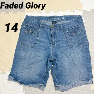 Faded Glory 데님 숏팬츠 [ 14 ] 롤업 해외 구제 의류