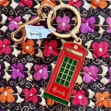 Harrods 빨간색 전화 박스 키링