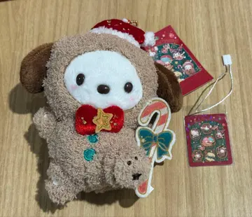 산리오 크리스마스 포차코 루돌프 마스코트 홀더 봉제 인형 새상품