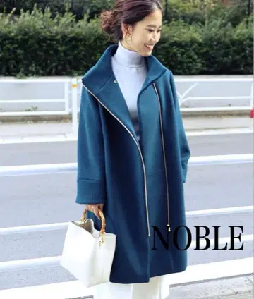 NOBLE 노블 울 코트 네이비 40 사이즈