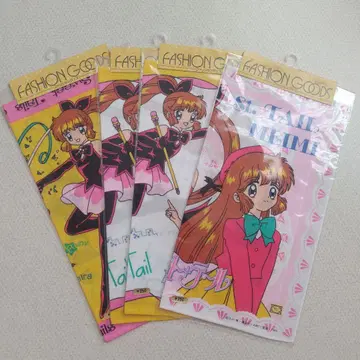 [ 당시물 ] 괴도 세인트 테일 손수건 4개 세트 헤이세이 레트로 레어