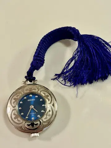 세이코 빈티지 수동 와인딩 펜던트 워치 시계 작동품