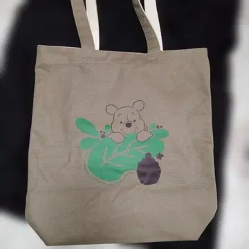 키이쿠니야 푸우 세로형 토트백 코튼