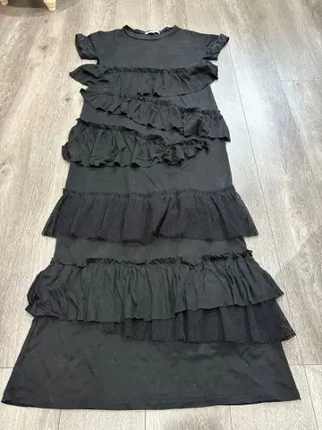 언그리드 티어드 롱 원피스