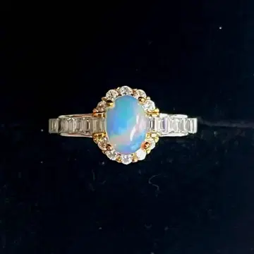 [ 간사이 만박 ] 천연 오팔 반지 네팔관 실버 925 EXPO2025