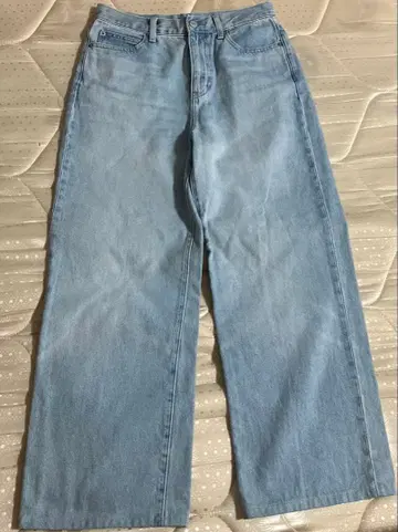 유니클로 와이드 스트레이트 청바지 데님 UNIQLO 팬츠