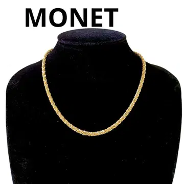 새상품급 모네 목걸이 체인 콤비 컬러 골드 실버 MONET