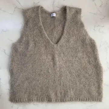 그린 라벨 릴랙싱 알파카 믹스 샤기 니트 베스트