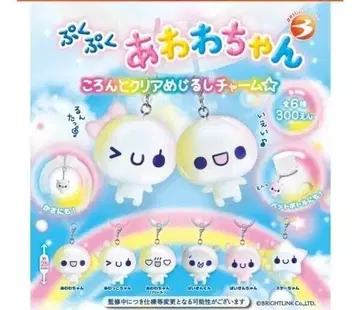 컴프 푸쿠푸쿠 아와와짱 콜롱토 클리어 메지루시 참 전 6종 세트