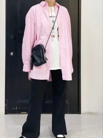 niko and - 니코앤드 핑크 오버 사이즈 셔츠