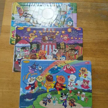 호빵맨 퍼즐 (30.65.80피스) 3세트