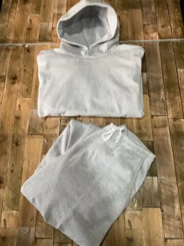 [ 셋업 ] LOS ANGELES APPAREL 후디 & 팬츠 그레이 L