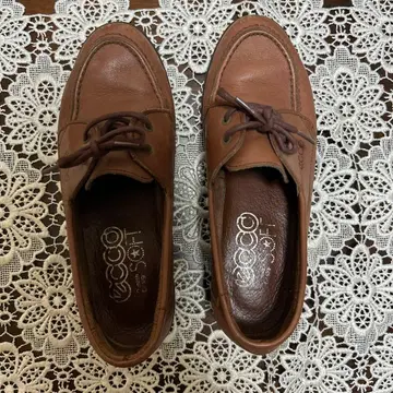 ECCO soft 브라운 로퍼 23.5cm