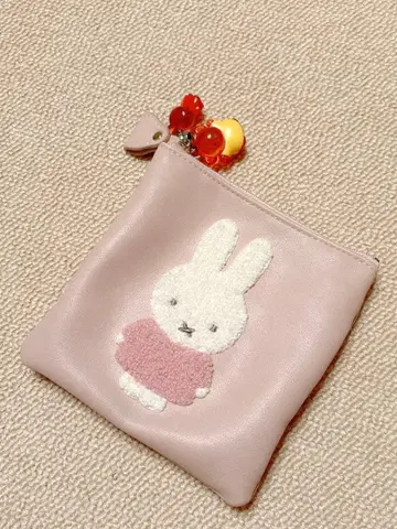 미피 핑크 파우치 & 미피 보리스 메지루시 액세서리 2개 세트