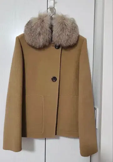 DAKS 카멜 울 코트