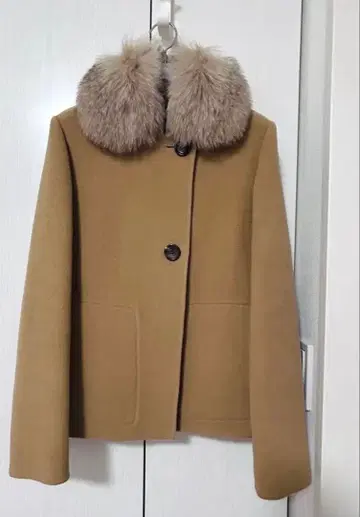 DAKS 카멜 울 코트