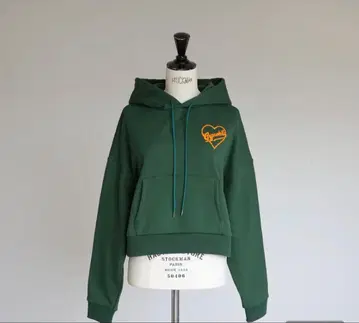 시착만 한 상품 지프소피아 gypsohila 하트 후디 후드티 그린