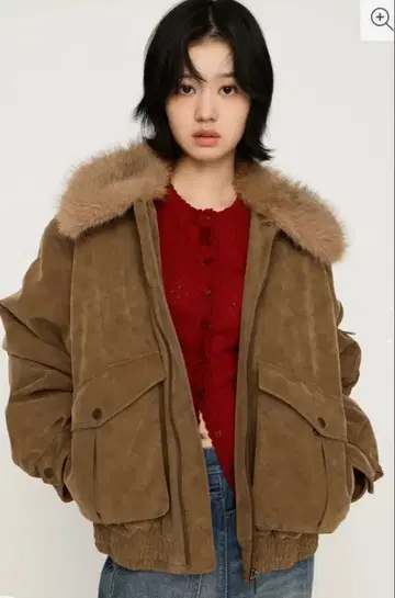 WASHED PUFFER 블루종