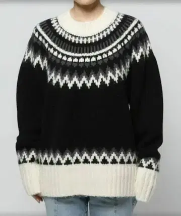 LOWRYS FARM 노르딕 무늬 스웨터