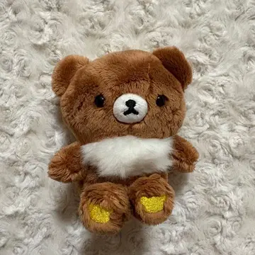 갈색 곰 앉아 봉제 인형