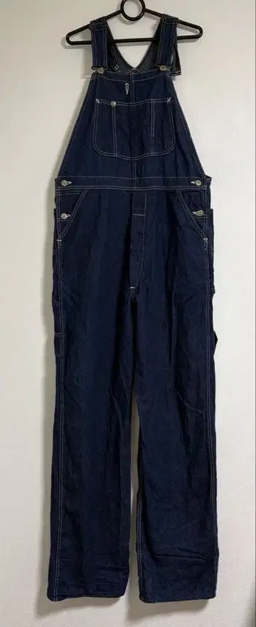 리 다크 네이비 데님 오버롤