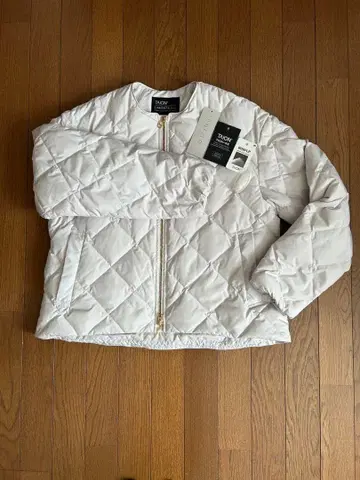 안필로 UNFILO x TAION 퀼팅 다운 숏 기장 블루종