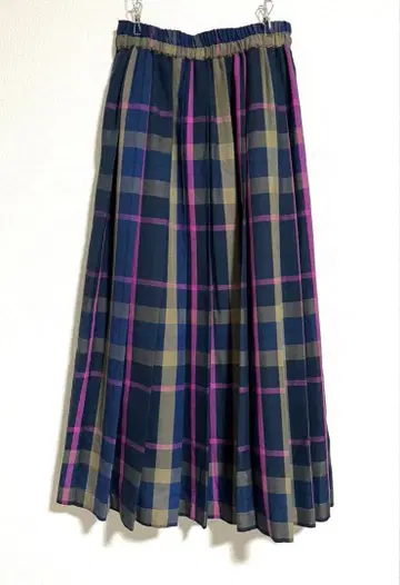 어반 리서치 서니 라벨 체크 플리츠 이지 스커트