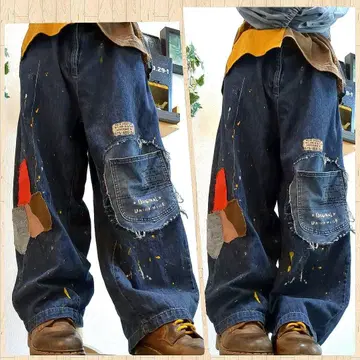 소프트 데님 리메이크 하의