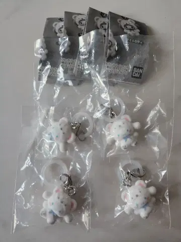 산리오 메지루시 액세서리 후와후와 스노우 시나모롤 4개 세트