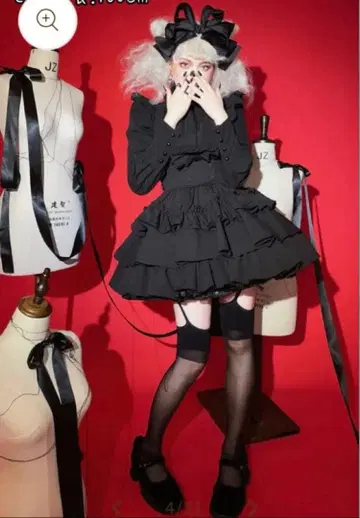 [ 미사용 ] CATCOCOON 클래시컬 인형 셋업 블랙 M