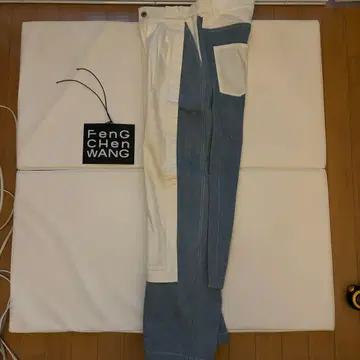 Feng Chen Wang White / Denim Trousers