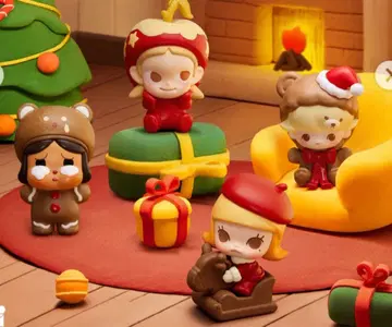 팝빈 크리스마스 피규어 4세트