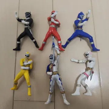 가샤폰 백수전대 가오레인저 피규어 6체 세트