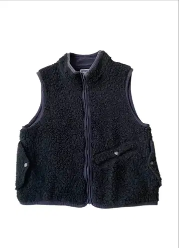 45RPM 울 보아 베스트 사이즈 3 네이비