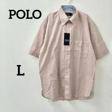 POLO 반팔 체크 셔츠 택 포함 새상품 L 사이즈 면 100 남성용