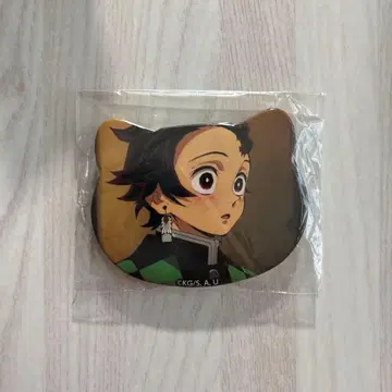 귀멸의 칼날 고양이형 케모미미 캔뱃지 탄지로