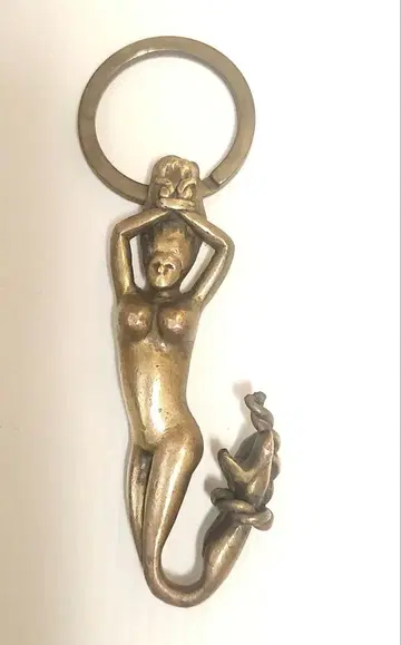 CHALLENGER 키 후크 놋쇠 브라스 인어