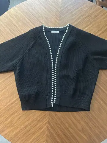 Mystrada 마이 스트라다 펄 가디건 블랙