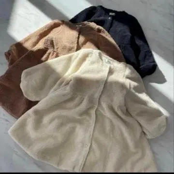 택 포함 새상품 Myu 뮤우 보아 코트 브라운