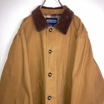 랜즈 엔드 90s 커버올 헌팅 자켓