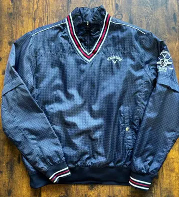 캘러웨이 4way 하프 지퍼 충전솜 블루종