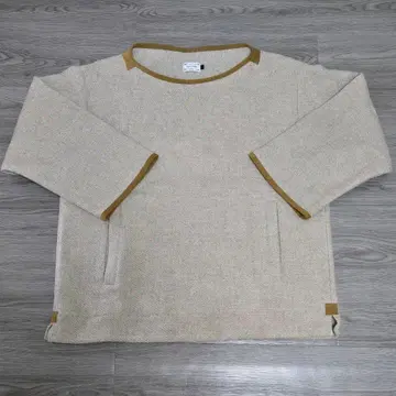 SAMSARA 베이지 크루넥 니트 남성용