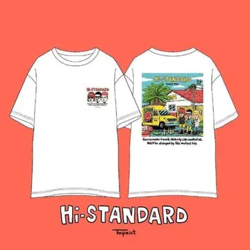 새상품 Hi-STANDARD 하이스타 TM paint TEE