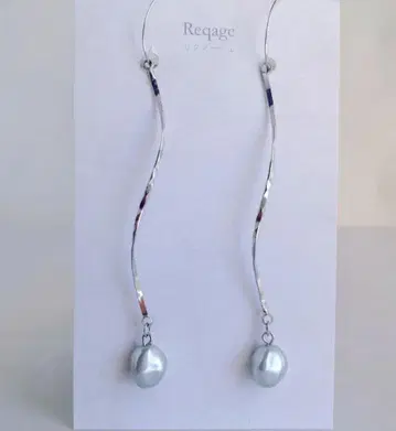 사토식 이어커프 (뷰티 커프) 실버 웨이브 & 그레이 펄