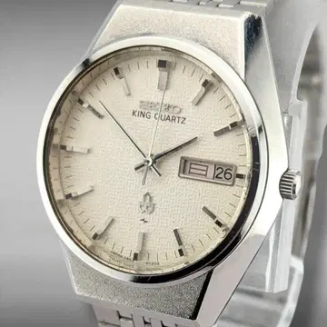 [ 새상품 배터리 작동 ] 세이코 킹 쿼츠 0853-8025 린넨 다이얼